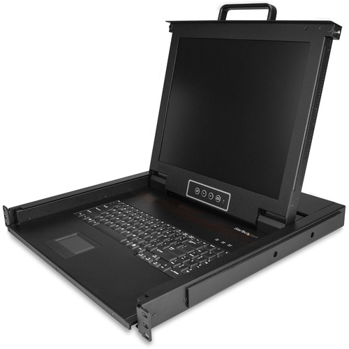 StarTech.com Rackmount KVM Console - 1U 17" LCD Monitor Single Port VGA KVM Server Rack Drawer includes Cables & Hardware - USB Support - Rackmount KVM console works w/all KVM switches w/ VGA + USB interfaces - Rack mount monitor w/17in Active Matrix TFT 1280 x 1024 LCD - 1U height - Integrated power supply - Server rack drawer w/durable steel enclosure 50000 hour MTBF 2 year warranty 17IN LCD MOUNT PARTS & CABLE INCL