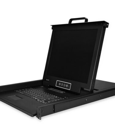 StarTech.com 16 Port Rackmount KVM Console w/ Cables - Integrated KVM Switch w/ 17" LCD - 1U LCD KVM Drawer 50000 MTBF - USB + VGA Support - Rackmount KVM Console w/ 17in Active Matrix TFT LCD Monitor / 1280 x 1024 / 16 Port VGA KVM Switch / 1U LCD KVM Drawer / Set of 6ft Cables / Full Keyboard / Trackpad / OSD, Hot Keys, Admin/User Security - Mount Depth: 22in to 35in - 2-Yr Warranty 17IN LCD MOUNT PARTS & CABLES INCL