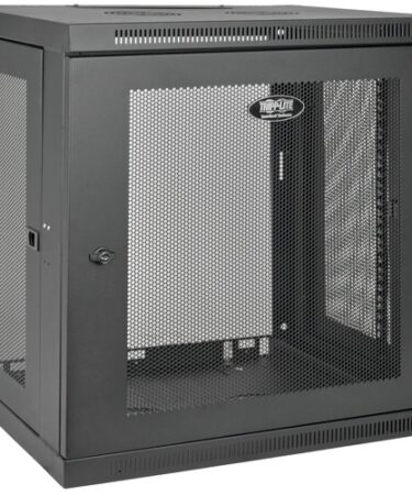 Tripp Lite 12U Wall Mount Rack Enclosure Server Cabinet w/ Door & Side Panels - 12U Rack Height x 19" Rack Width - Wall Mountable - Black - 200 lb Maximum Weight Capacity SERVER CABINET WALLMOUNT W DOORS