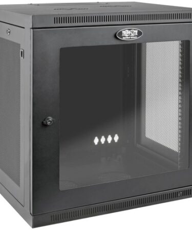 Tripp Lite 12U Wall Mount Rack Enclosure Server Cabinet Hinged Deep Acrylic Window - For UPS - 12U Rack Height x 19" Rack Width x 24.50" Rack Depth - Wall Mountable - Black, Clear - Steel, Acrylic - 200 lb Maximum Weight Capacity - 200 lb Static/Stationary Weight Capacity SERVER CABINET HINGED ACRYLIC DEEP
