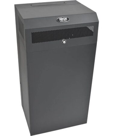 Tripp Lite 12U Wallmount Low Profile Vertical Rack Enclosure Server Cabinet - 19" 12U Wide x 35" Deep Wall Mountable for Server, LAN Switch, Patch Panel, UPS, Battery Pack - Black Powder Coat - Steel - 400 lb x Maximum Weight Capacity SVR CABINET LOW PROFILE VERTICAL